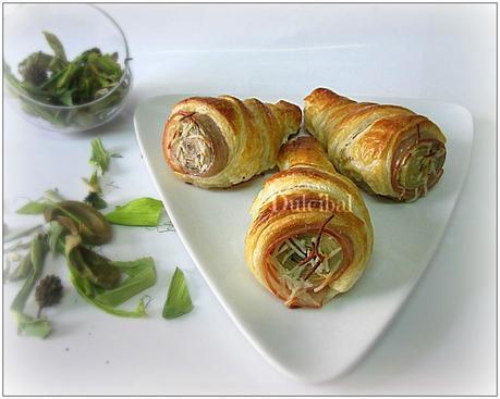 HOJALDRES DE ALCACHOFA Y BACON