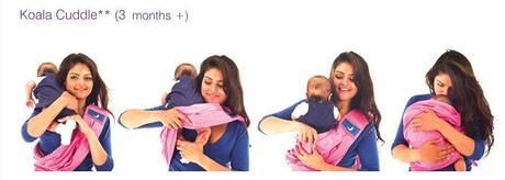 El fular elástico Normal que lo agarre con los brazos...