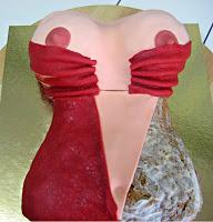 Tarta Corpiño y Paso a paso Puntillas de Fondant