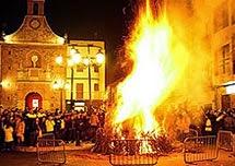 Hoy lumbre de san Antón en Almadén