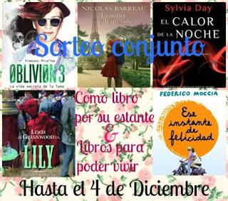 ¡Sorteo conjunto Como libro por su estante y Libros para poder vivir!