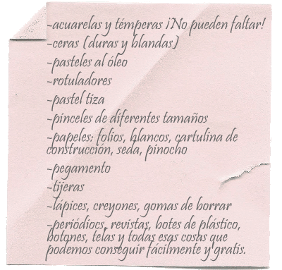 Organización de una actividad de expresión plastica