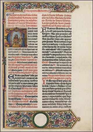 Incunable - Misal romano