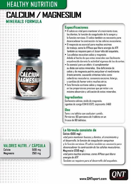 El Calcio y el Magnesio: una combinación que interesa a los deportistas....