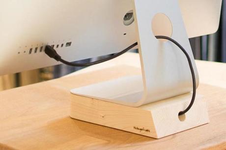 Woodster :: suplemento de madera para el iMac Woodster :: suplemento de madera para el iMac