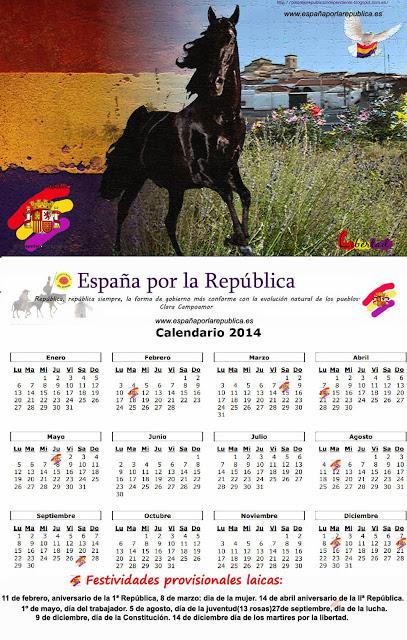 Calendarios republicanos para el 2014
