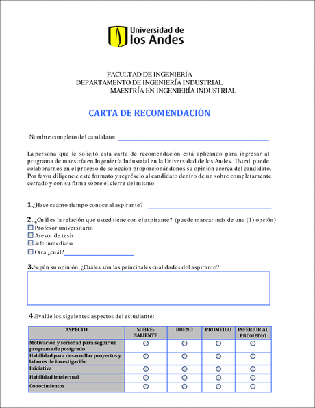 Cartas de recomendacion academica los Andes pagina 001 Cartas de recomendacion academica los Andes pagina 001 791x1024 Carta de recomendación académica para aplicar a una maestría