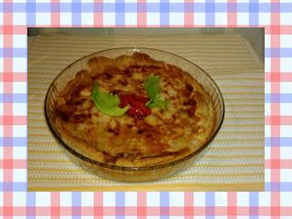 QUICHE DE POLLO Y VERDURAS