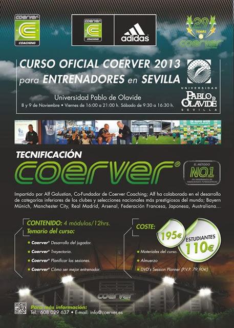 Curso Oficial Coerver 2013 para entrenadores en Sevilla