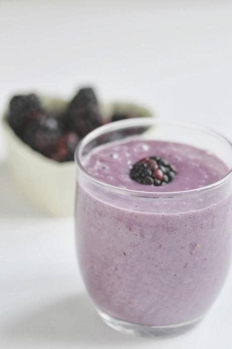 Smoothie de Mora y plátano