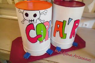 Juguetes reciclados: una bateria personalizada