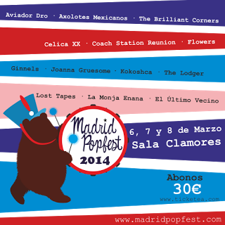 Cartel completo del Madrid PopFest 2014