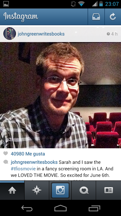 NOVEDAD: John Green ya vio TFiOS