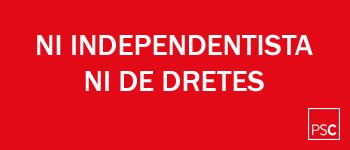 ¿Incumple el PSC su programa electoral? Síntesis de una mentira.