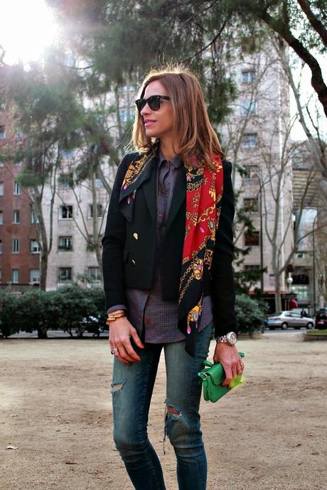 Blazer corta y convers