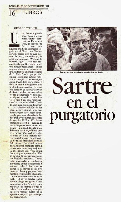 HEMEROTECA: una revisión crítica de Sartre (1991)