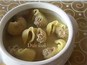 Sopa galets rellenos