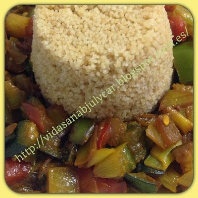 Cus-cús integral con verduritas