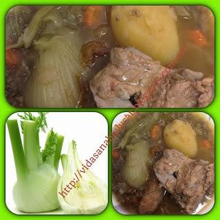 Potaje de lentejas con hinojo espinazo y pollo receta programada GM E