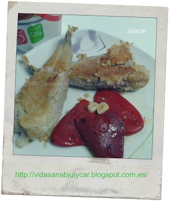 Sopa juliana, Colas de rape y Tarta de requesón todo light