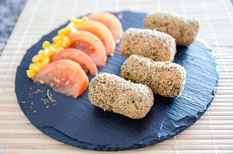 Croquetas de arroz y acelgas