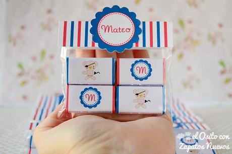 babyshower broche madera osito chocolatinas regalos detalles