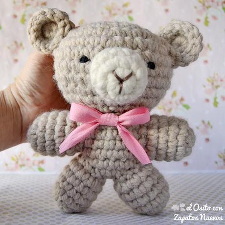 oso amigurumi canastilla infantil bebé juguete