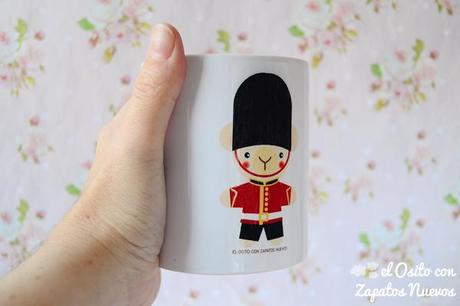 soldado inglés osito taza