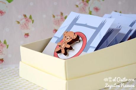 bautizo babyshower broche chocolatina osito madera pepinocho cumpleaños