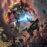 Diseños conceptuales de Thanos para el juego Marvel: War of Heroes