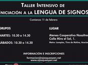 Curso intensivo "Iniciación lengua signos española"
