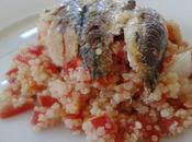 Tabule quinoa sardinas plancha