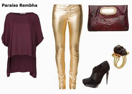 Look Pantalón Dorado