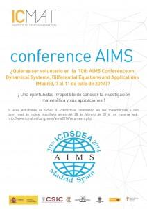 El Comité Organizador del AIMS2014 solicita voluntarios