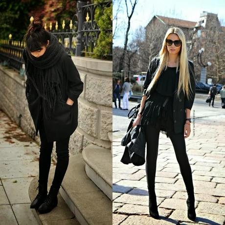 STREET STYLE INSPIRATION; TOTAL BLACK.-