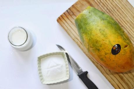 Smoothie de papaya y como decorar  con frutas