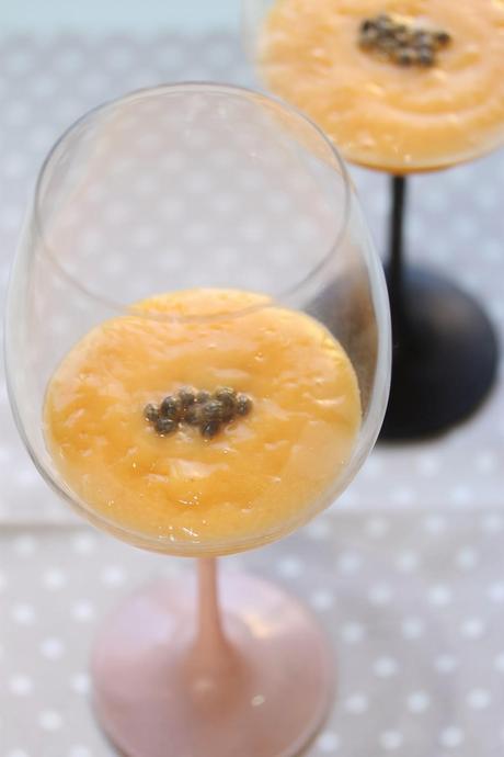 Smoothie de papaya y como decorar  con frutas