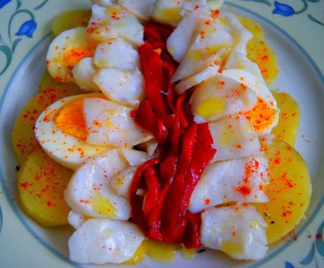 Ensalada Templada de Bacalao a la Gallega