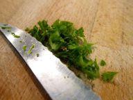 Pastel de aguacate y polenta.