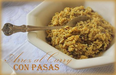 Arroz al Curry con Pasas. El Arroz del Rey de las Especias.