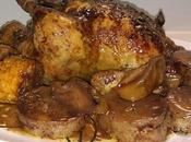 Pollo relleno nueces manzana