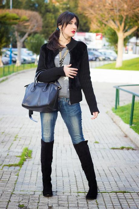 Fur Cardigan For A Casual look