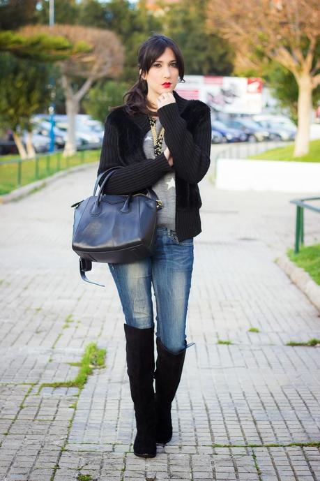 Fur Cardigan For A Casual look