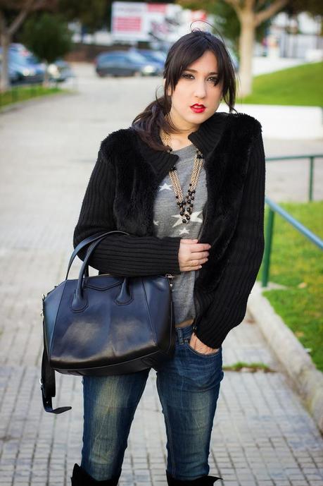 Fur Cardigan For A Casual look