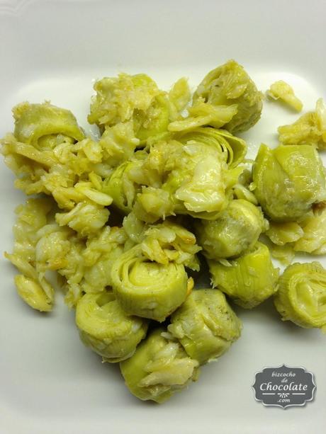 Alcachofas con Bacalao