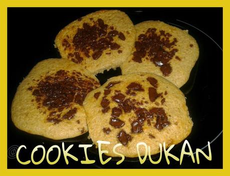COOKIES DUKAN CON PEPITAS DE CHOCOLATE