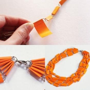 Cómo hacer collares con clips