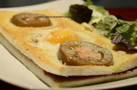 Tostada de huevo con jamón-Semana del 13 al 19 de Enero