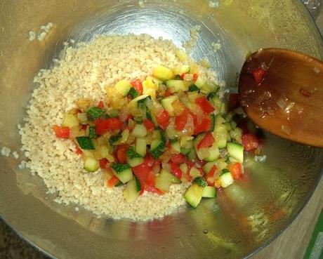 Cous Cous con Lentejas y Verduras