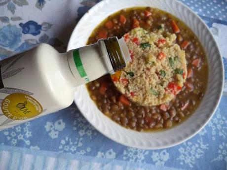 Cous Cous con Lentejas y Verduras